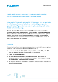 Press Information_New Daikin VRV 5 heat recovery to reduce carbon footprint of commercial buildings.pdf